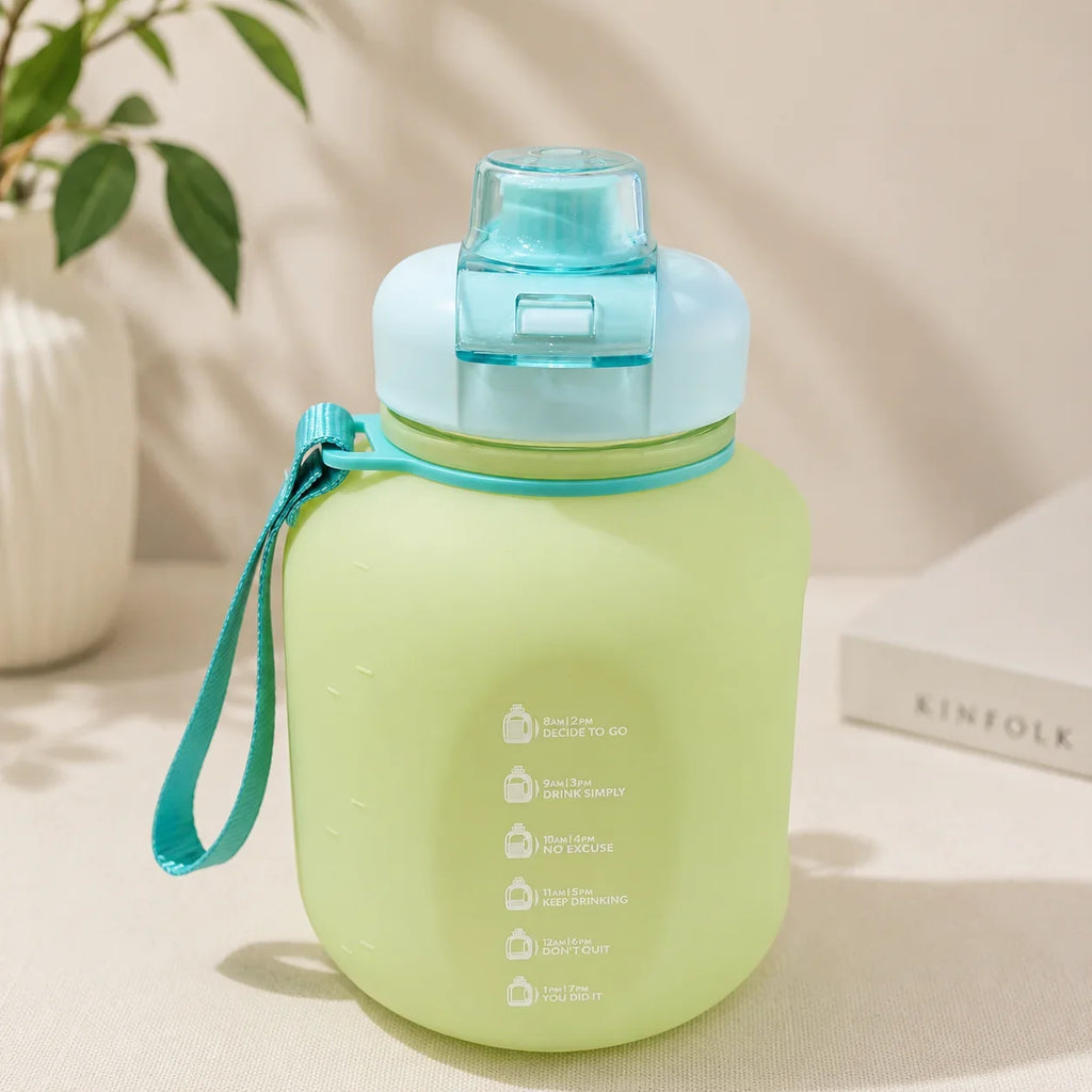 Portable Gradient Color Sports Water Bottle with Handle - Minor Fault