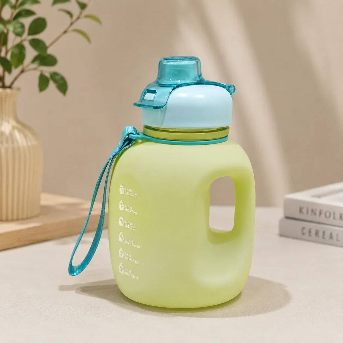 Portable Gradient Color Sports Water Bottle with Handle - Minor Fault